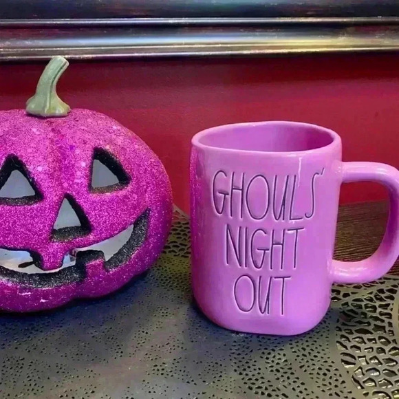 NEW Rae Dunn - GOULS' NIGHT OUT - Purple Mug ๐๐ - Picture 3 of 4